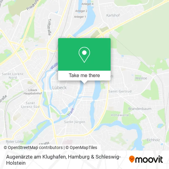 Карта Augenärzte am Klughafen