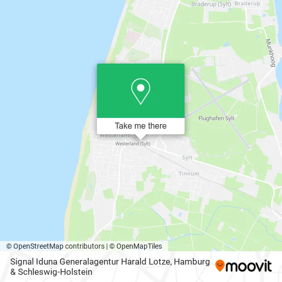 Карта Signal Iduna Generalagentur Harald Lotze