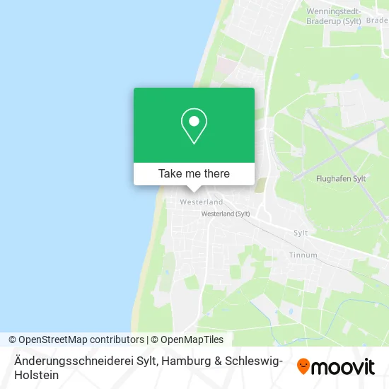 Карта Änderungsschneiderei Sylt
