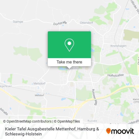 Kieler Tafel Ausgabestelle Mettenhof map