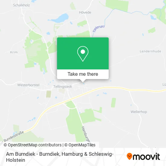 Карта Am Burndiek - Burndiek