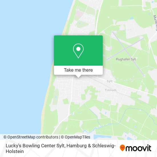Карта Lucky's Bowling Center Sylt