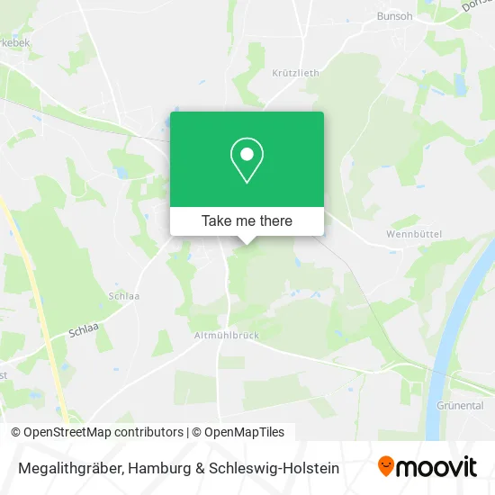 Карта Megalithgräber