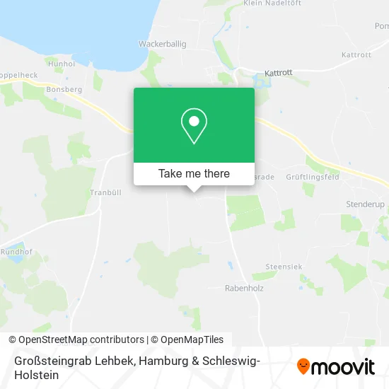 Карта Großsteingrab Lehbek