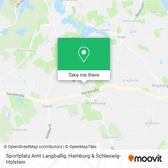 Карта Sportplatz Amt Langballig