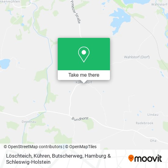 Löschteich, Kühren, Butscherweg map