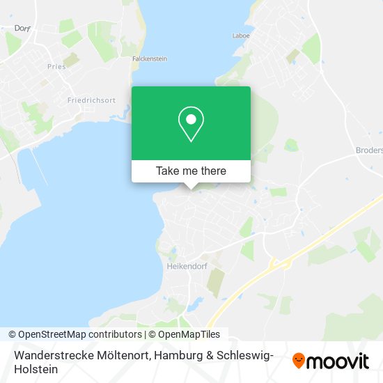 Wanderstrecke Möltenort map