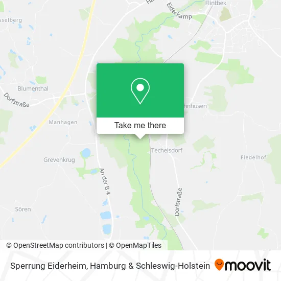 Карта Sperrung Eiderheim