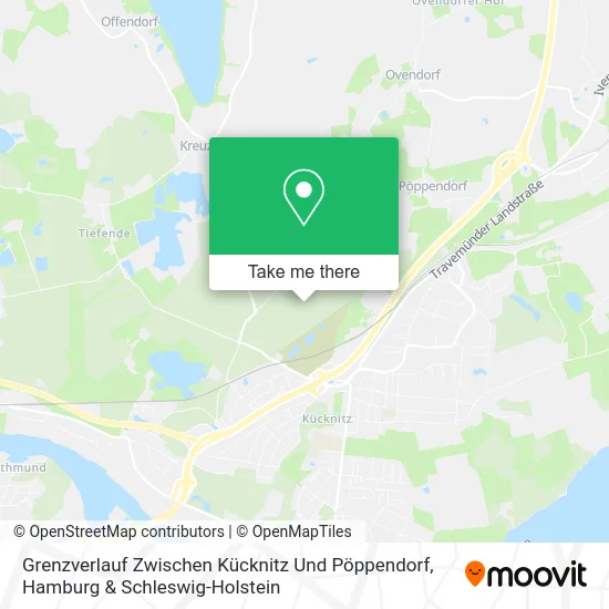 Карта Grenzverlauf Zwischen Kücknitz Und Pöppendorf