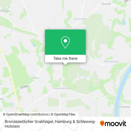 Bronzezeitlicher Grabhügel map