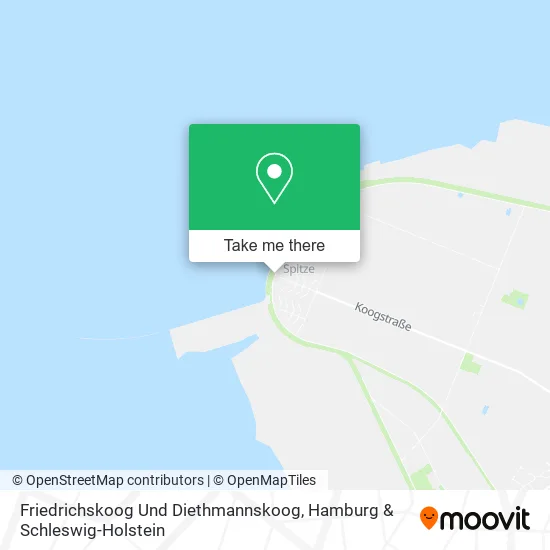 Карта Friedrichskoog Und Diethmannskoog
