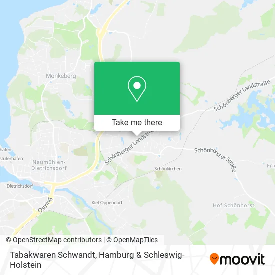 Карта Tabakwaren Schwandt