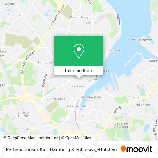 Rathausbunker Kiel map