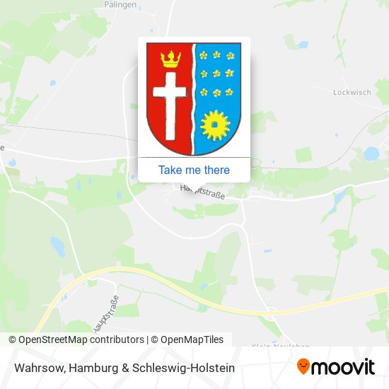 Wahrsow map