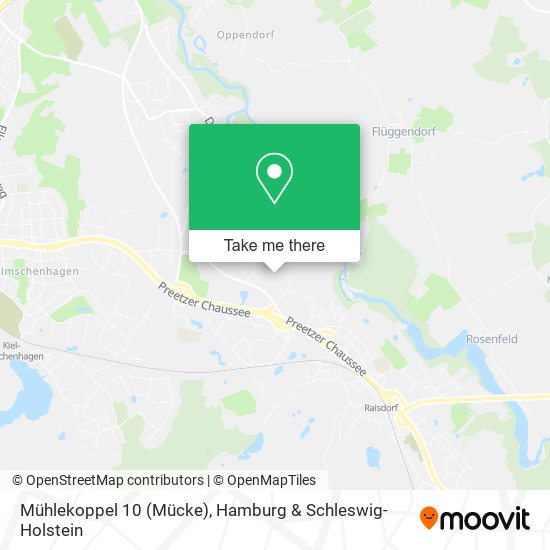 Mühlekoppel 10 (Mücke) map