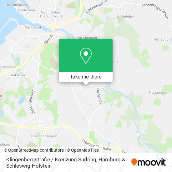 Карта Klingenbergstraße / Kreuzung Südring