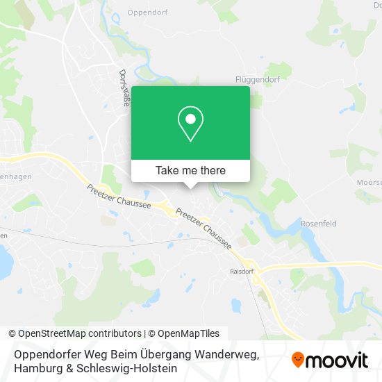 Oppendorfer Weg Beim Übergang Wanderweg map