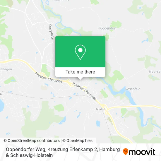 Карта Oppendorfer Weg, Kreuzung Erlenkamp 2