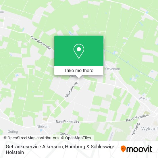 Getränkeservice Alkersum map
