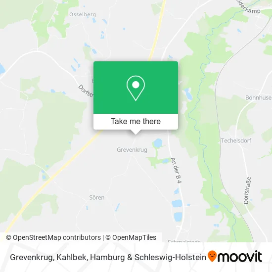 Карта Grevenkrug, Kahlbek