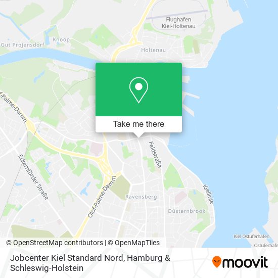 Jobcenter Kiel Standard Nord map