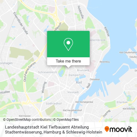 Landeshauptstadt Kiel Tiefbauamt Abteilung Stadtentwässerung map