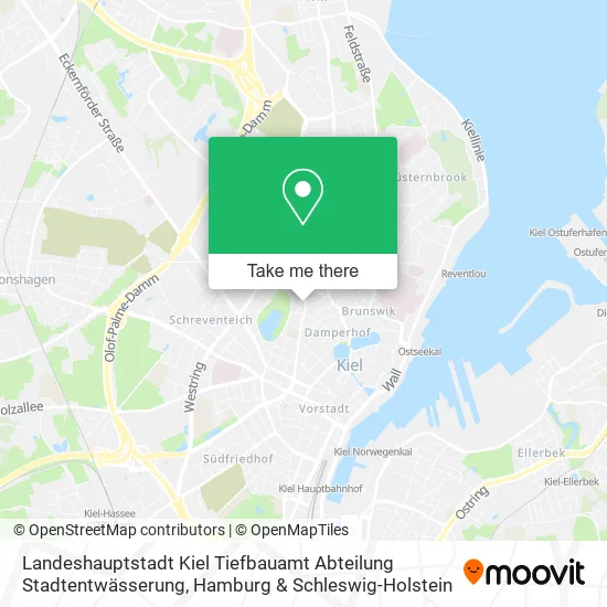 Карта Landeshauptstadt Kiel Tiefbauamt Abteilung Stadtentwässerung