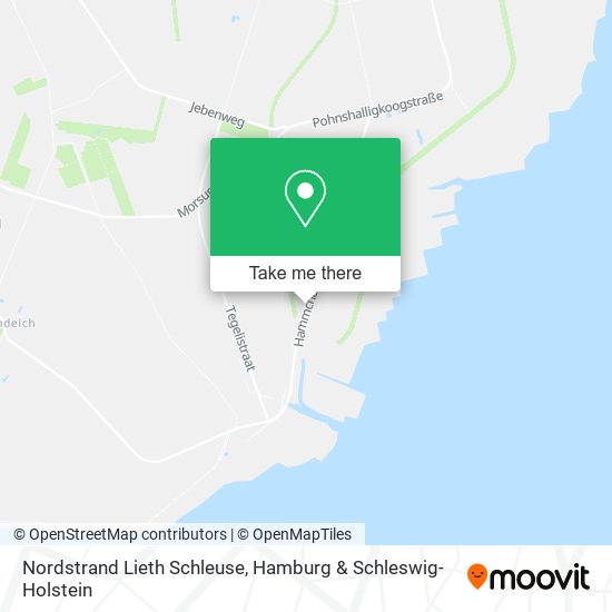 Nordstrand Lieth Schleuse map