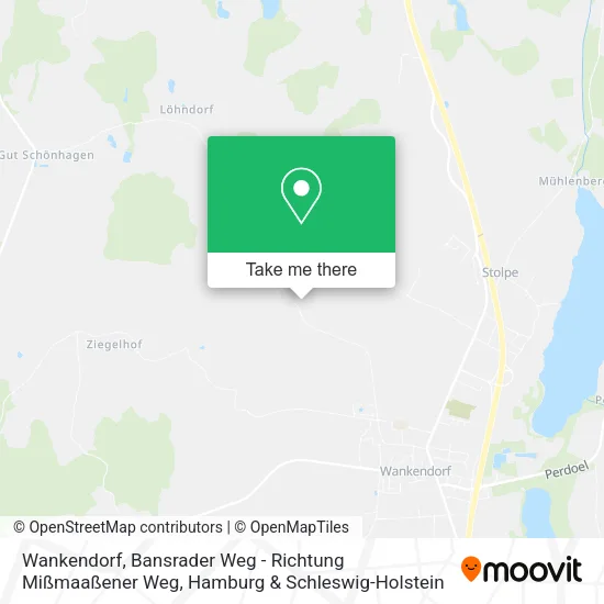 Wankendorf, Bansrader Weg - Richtung Mißmaaßener Weg map
