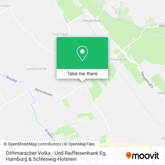 Карта Dithmarscher Volks - Und Raiffeisenbank Eg