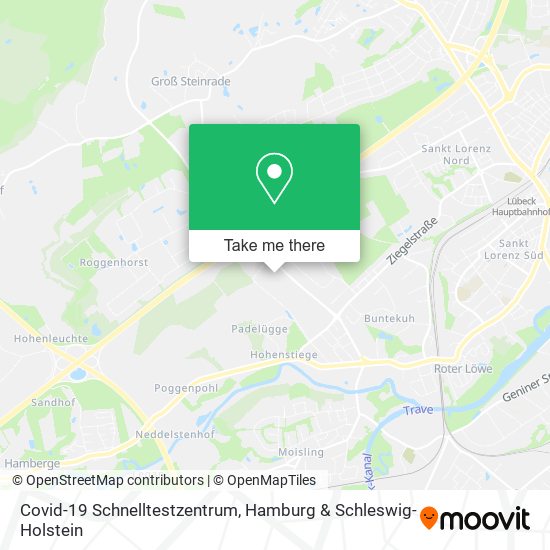 Covid-19 Schnelltestzentrum map