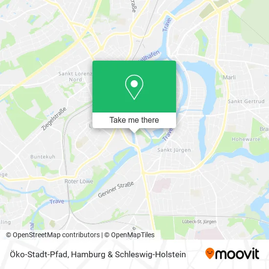 Карта Öko-Stadt-Pfad