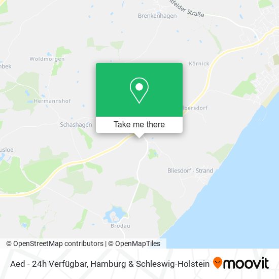 Aed - 24h Verfügbar map