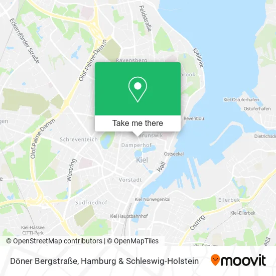 Карта Döner Bergstraße
