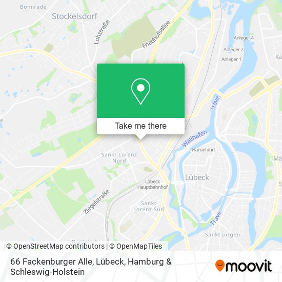 66 Fackenburger Alle, Lübeck map