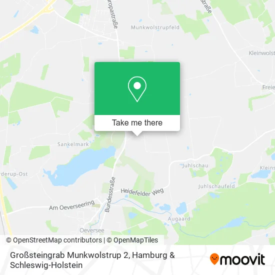 Карта Großsteingrab Munkwolstrup 2