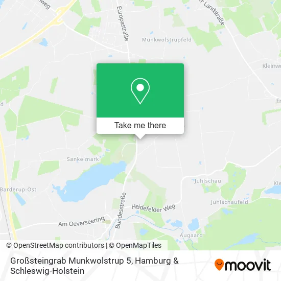 Карта Großsteingrab Munkwolstrup 5