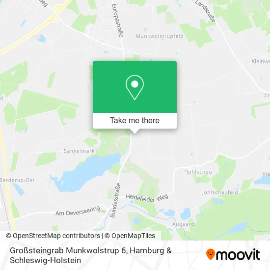 Карта Großsteingrab Munkwolstrup 6