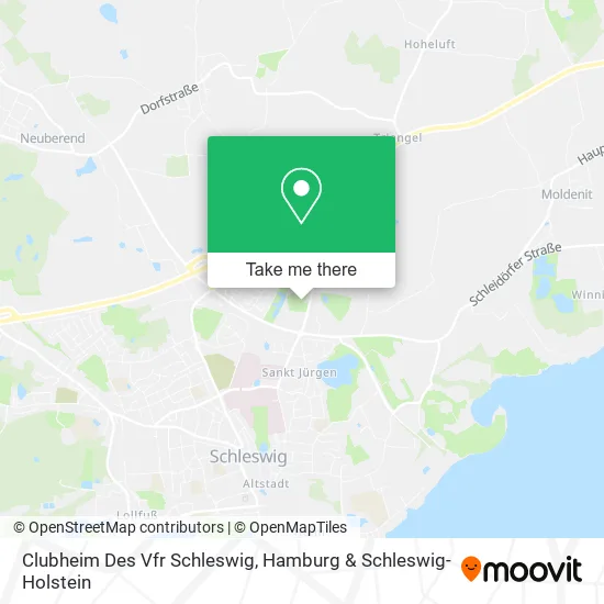 Clubheim Des Vfr Schleswig map