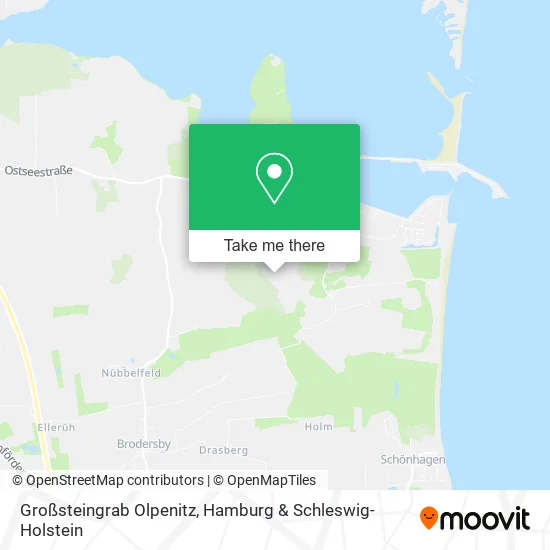 Карта Großsteingrab Olpenitz