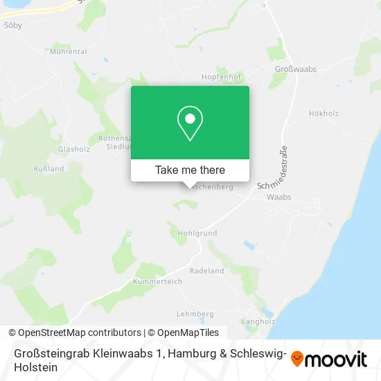 Карта Großsteingrab Kleinwaabs 1