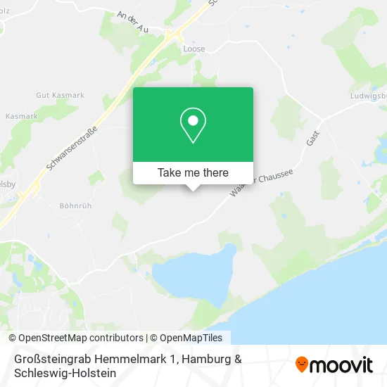 Карта Großsteingrab Hemmelmark 1