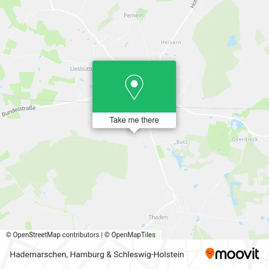 Карта Hademarschen