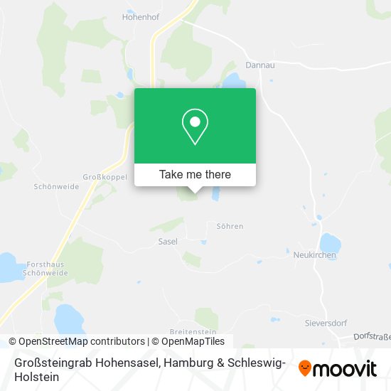 Großsteingrab Hohensasel map
