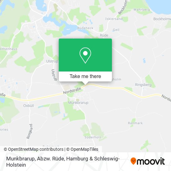 Munkbrarup, Abzw. Rüde map