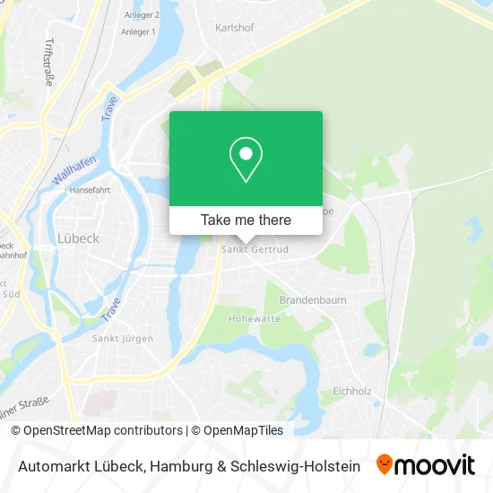 Карта Automarkt Lübeck