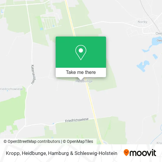 Карта Kropp, Heidbunge