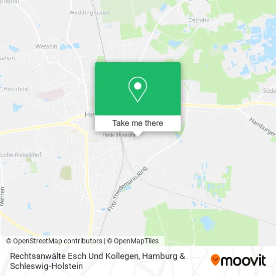 Карта Rechtsanwälte Esch Und Kollegen