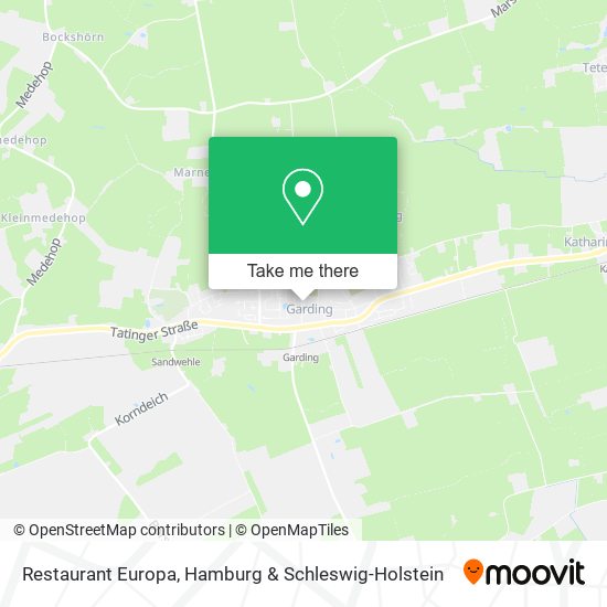 Карта Restaurant Europa