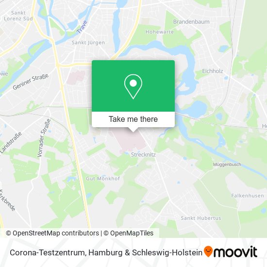 Corona-Testzentrum map